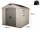 Keter Factor Beige - Garden Shed - With Side Window - 256.5x255x243 cm