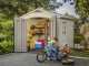 Keter Factor Beige - Garden Shed - With Side Window - 256.5x255x243 cm