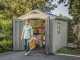 Keter Factor Beige - Garden Shed - With Side Window - 256.5x255x243 cm