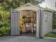 Keter Factor Beige - Garden Shed - With Side Window - 256.5x255x243 cm