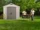 Keter Factor Beige - Garden Shed - With Side Window - 256.5x255x243 cm