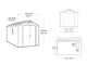 Keter Factor Beige - Garden Shed - With Side Window - 256.5x331.5x243 cm