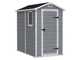 Keter Manor Grey - Garden Shed - With Side Window - 130x192x198 cm