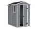 Keter Manor Grey - Garden Shed - With Side Window - 130x192x198 cm