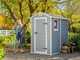 Keter Manor Grey - Garden Shed - With Side Window - 130x192x198 cm