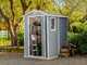 Keter Manor Grey - Garden Shed - With Side Window - 130x192x198 cm