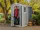 Keter Manor Grey - Garden Shed - With Side Window - 130x192x198 cm