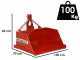 Francini PR 100 - Tractor-mounted Hydraulic Rear Loader Bucket - 100 cm - 400Kg Load Capacity
