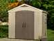 Keter Factor Beige - Garden Shed - With Side Window - 256.5x182x243 cm