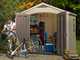 Keter Factor Beige - Garden Shed - With Side Window - 256.5x182x243 cm