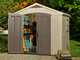 Keter Factor Beige - Garden Shed - With Side Window - 256.5x182x243 cm