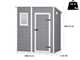 Keter Manor Pent Grey - Garden Shed - With Front Window - 183.5x111x200.5 cm