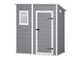 Keter Manor Pent Grey - Garden Shed - With Front Window - 183.5x111x200.5 cm
