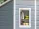 Keter Manor Pent Grey - Garden Shed - With Front Window - 183.5x111x200.5 cm