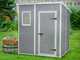 Keter Manor Pent Grey - Garden Shed - With Front Window - 183.5x185x200 cm