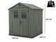 Keter Darwin Green - Garden Shed - with Front Windows - 190x183x221 cm