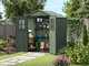 Keter Darwin Green - Garden Shed - with Front Windows - 190x183x221 cm