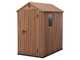Keter Darwin Brown - Tool Shed - with Front Window - 125.8x184.5x205.1 cm