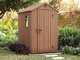 Keter Darwin Brown - Tool Shed - with Front Window - 125.8x184.5x205.1 cm