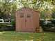 Keter Darwin Brown - Garden Shed - with Front Windows - 190x122x221 cm