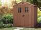 Keter Darwin Brown - Garden Shed - with Front Windows - 190x122x221 cm