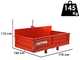 Francini P 170 - Tractor-mounted Transport Box - Tipping Transporter - 3 Openable Side Panels