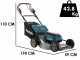 Makita DLM533Z - Self-propelled Battery-powered Lawn Mower - 36V - 53 cm Cut - WITHOUT BATTERY AND BATTERY CHARGER