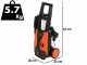 Black &amp; Decker PW1450TDL-QS - Cold water pressure washer - 105 bar - 426 l/h