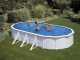GRE Fidji Oval 730x375x120cm - Above-ground Steel Pool