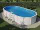GRE Fidji Oval 730x375x120cm - Above-ground Steel Pool