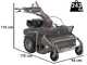 Weibang WBGT6813 - Professional Hammer Rough Cut Mower - GT1300 Engine