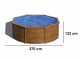 Gre Pacific Round &Oslash;350 x 120 cm - Above-ground Steel Pool
