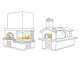 Linea VZ Napoli - Built-in Wood-fired Oven with &Oslash; 85 cm Chamber - Cooking Capacity 3 Pizzas