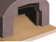 Linea VZ Vesuvio - Built-In Wood-Fired Oven with 56x61cm Chamber - Cooking Capacity 2 Pizzas