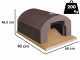 Linea VZ Vesuvio - Built-In Wood-Fired Oven with 56x61cm Chamber - Cooking Capacity 2 Pizzas