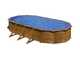 Gre Pacific Oval 730x375x120cm - Above-ground Steel Pool