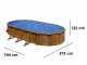 Gre Pacific Oval 730x375x120cm - Above-ground Steel Pool