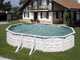 Gre Finlandia Oval 610x375x120cm - Above-fround Steel Pool
