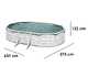Gre Finlandia Oval 610x375x120cm - Above-fround Steel Pool