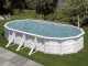 Gre Finlandia Oval 730x375x120cm - Above-ground Steel Pool