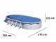 Gre Atlantis Oval 915x470x132cm - Above-ground Steel Pool
