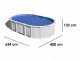 Gre Haiti Oval 610x375x132cm - Above-ground Pool - In-ground Crossbeams
