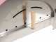 AgriEuro Quattro Stagioni Rosso - Outdoor Wood-fired Pizza Oven 60x40 - for 1 Pizza
