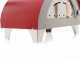 AgriEuro Quattro Stagioni Rosso - Outdoor Wood-fired Pizza Oven 60x40 - for 1 Pizza