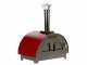 AgriEuro Quattro Stagioni Rosso - Outdoor Wood-fired Pizza Oven 60x40 - for 1 Pizza