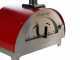 AgriEuro Quattro Stagioni Rosso - Outdoor Wood-fired Pizza Oven 60x40 - for 1 Pizza