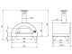 AgriEuro Quattro Stagioni - Anthracite Outdoor Wood-fired Oven 60x40 - for 1 Pizza
