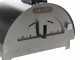 AgriEuro Quattro Stagioni - Anthracite Outdoor Wood-fired Oven 60x40 - for 1 Pizza