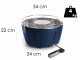 InstaGrill Class - Smokeless charcoal barbecue - Ocean blue shell