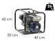 BullMach NAYLA 50 - Petrol Water Pump - High Head Lift - with 50/40/40 mm Fittings